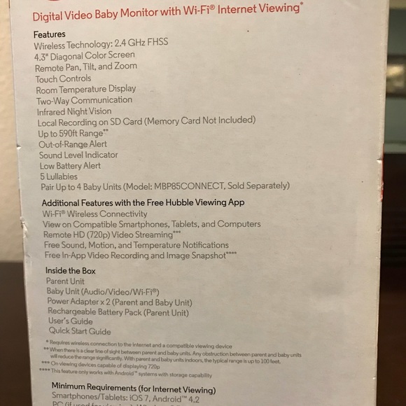 Sold‼️Motorola Baby Monitor with Wi-Fi - Picture 3 of 4